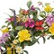 20 inch Flower Wreath Summer Floral Door Wreath Artificial Summer Wreath Decorations with Colorful Silk Flowers and Butterflies